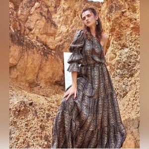 Snake Print maxi dress